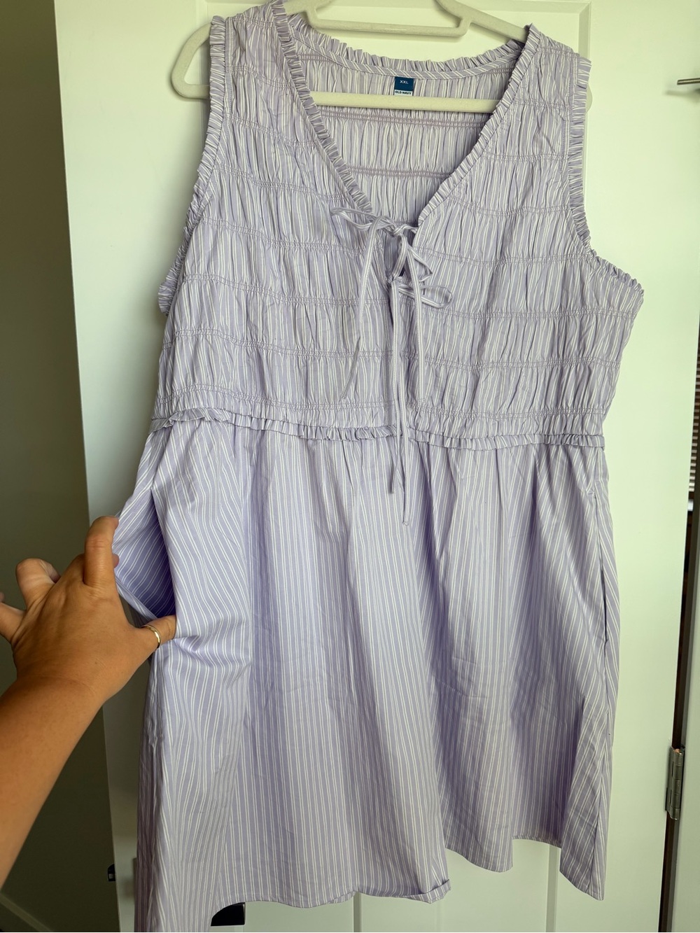 Old navy Striped Sleeveless Smocked Dress